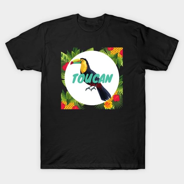 Colorful Keel-Billed Toucan Charity T-Shirt by Charitee